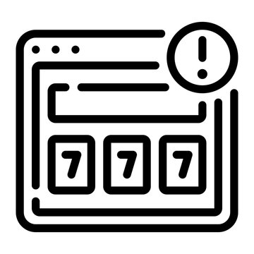 slot line icon