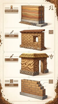 Comparison of traditional and sustainable earth construction methods