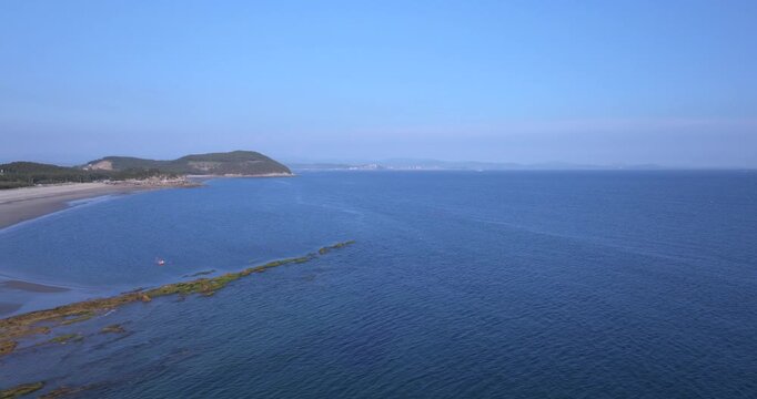 Aerial View of Wonsando Wonsan Beach on Korea&rsquo;s West Coast