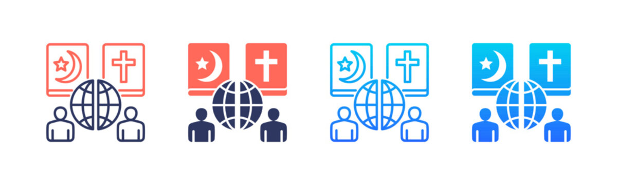 Ideological Clash Icon Pack In Multiple Styles