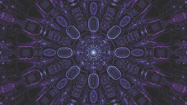 Seamless mandala background showcasing next generation AI infrastructure
