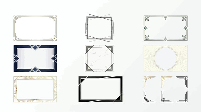 Achmad creates various frame designs on a clean surface