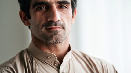 Obraz premium Emotional Labor Middle Eastern Man Support Unease