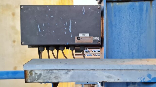 Sidoarjo, Indonesia - 19 June, 2026: Explosion-Proof Electrical Terminal Junction Box in Hazardous Environment