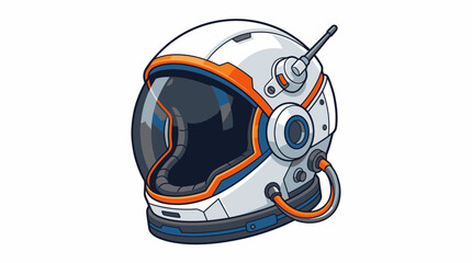 Fototapeta premium Futuristic Astronaut Helmet with Advanced Design and Technology.