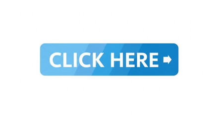Obraz premium Blue clickable call to action button with arrow for digital interface and web navigation
