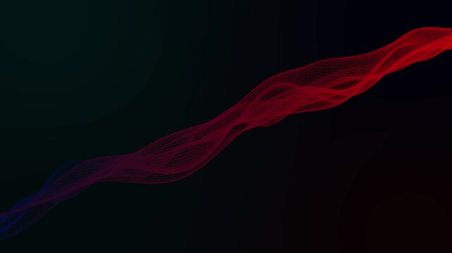 Digital Data Stream Fluid Ground String Particle Animation Background