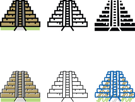 prasat thom color icon vector. prasat thom sign. isolated symbol concepts