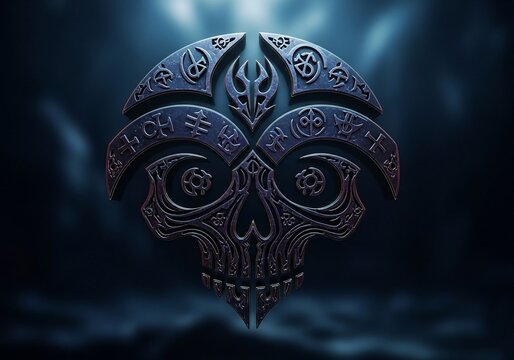 深淵の刻印：禍々しき紋様３Dレンダリング