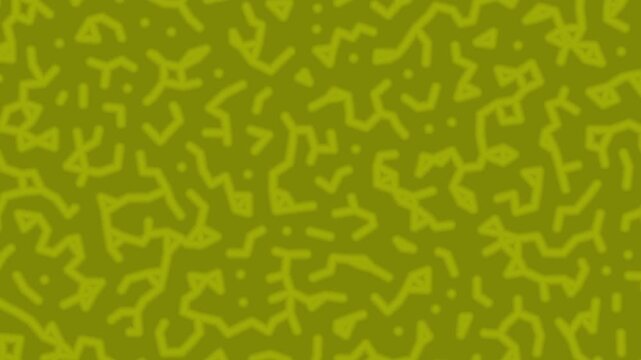 Olive Broken Line Doodle Abstract Motion Background