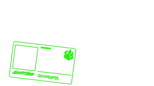 Animated collection of colorful zoo keeper veterinary prescription forms and pet healthcare documents in a clean hand-drawn style. Ideal for veterinary clinics, pet care content, animal healthcare