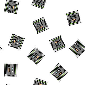 local street vector seamless pattern local street sign illustration