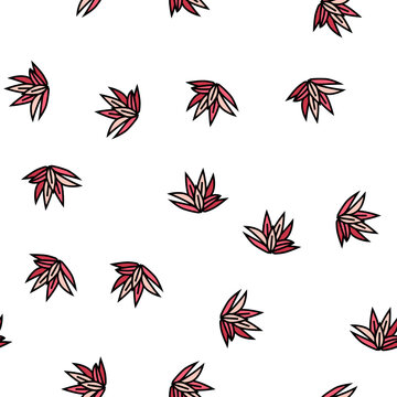 cryptocoryne wendttii vector seamless pattern cryptocoryne wendttii sign illustration