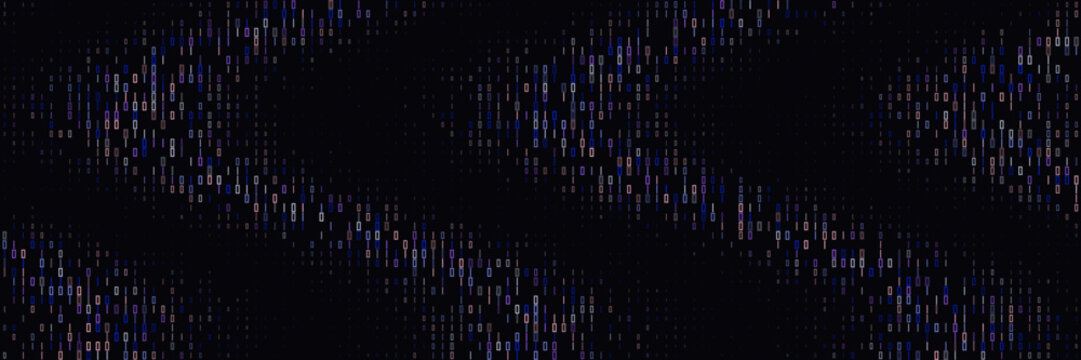 Abstract Digital Data Stream Background with Glowing Vertical Lines and Futuristic Network Connectivity Concept