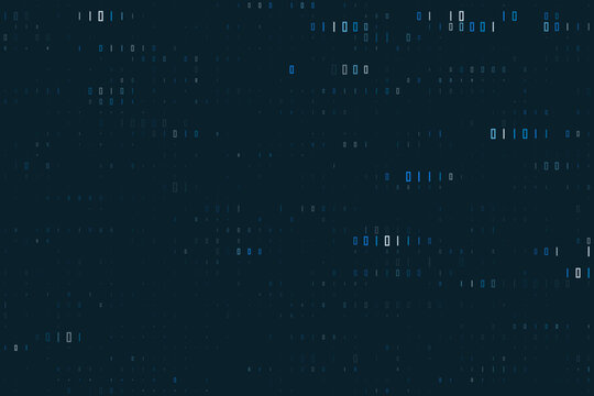 Abstract Binary Code Background with Digital Data Stream for Cybersecurity and Technology Concepts