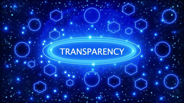Business concept depicting corporate transparency and data sharing integration , Business, Internet and network concept data transfer to multi devices futuristic technology abstract 4k background