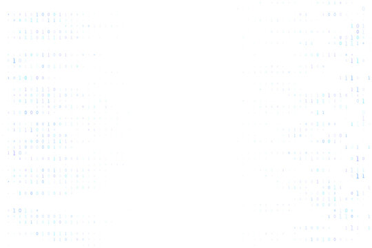 Abstract Binary Code Background with Digital Data Streams for Technology and Software Development Concepts