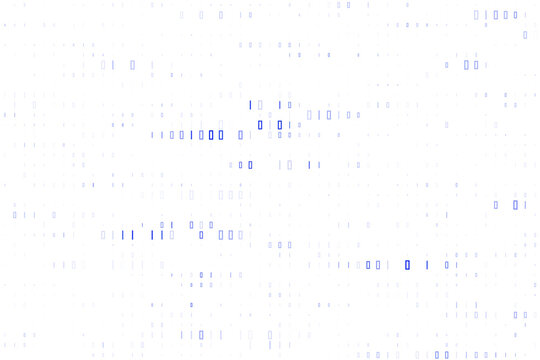 Abstract Binary Code Background with Digital Data Stream Pattern for Technology and Cybersecurity Concepts