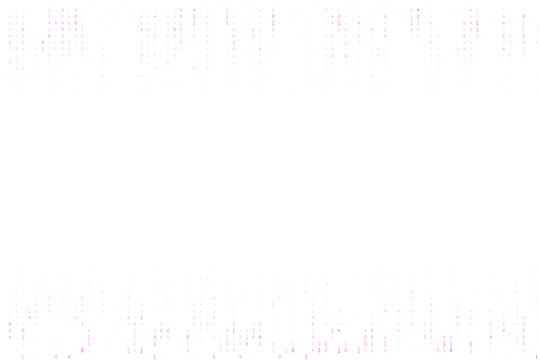 Abstract Digital Background with Falling Binary Code Pattern in Purple and Pink for Technology and Data Concepts