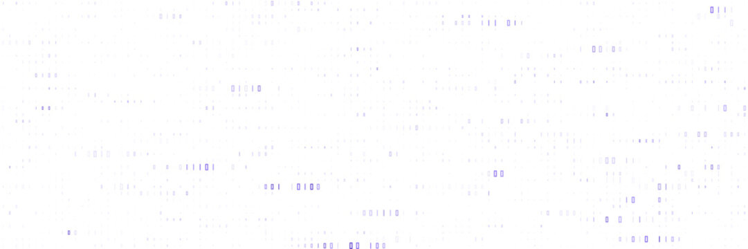Abstract Binary Code Background with Floating Digital Data Bits for Technology and Cybersecurity Concepts