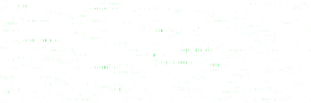 Abstract Digital Background with Faint Green Binary Code Data Stream for Technology and Cyber Security Concepts