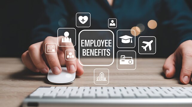 Business People interacting  Technology Employee Benefits in Company Culture