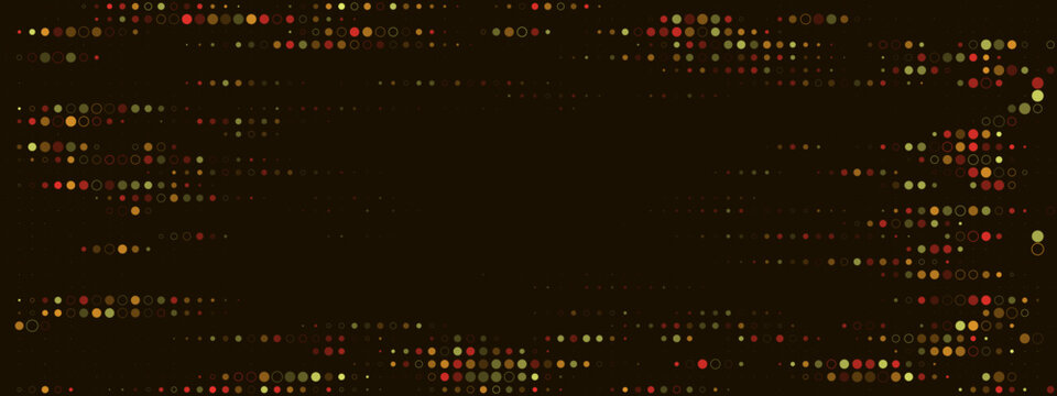 Abstract Digital Glitch Background with Scattered Colorful Particles and Data Points for Modern Technology Design