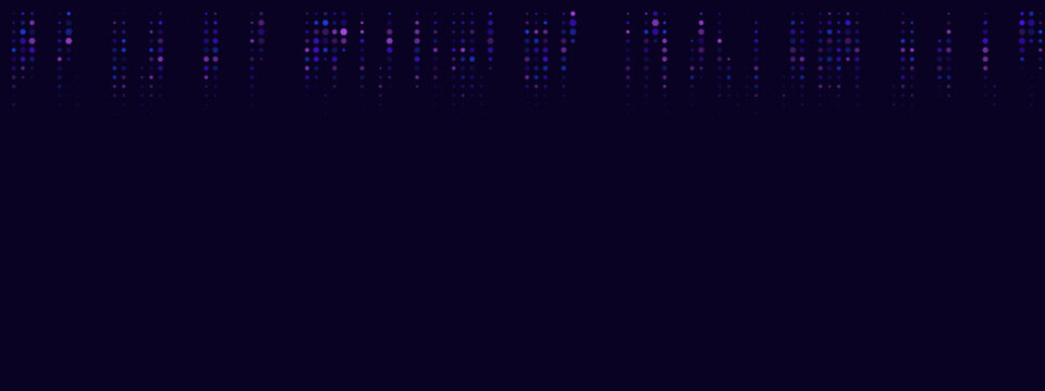 Abstract Digital Background with Glowing Purple Dot Grid Pattern for Technology and Data Visualization Concepts
