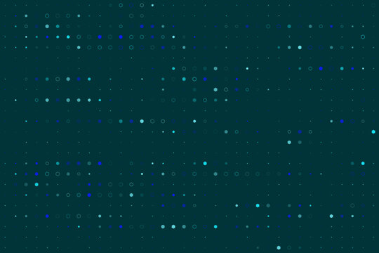 Abstract Digital Network Background with Glowing Data Points and Geometric Grid Pattern for Technology Concepts