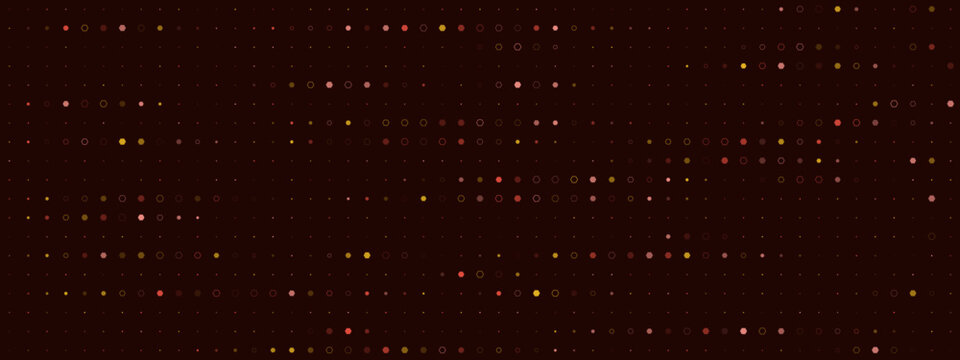Abstract Digital Data Grid Background with Glowing Particles and Network Nodes for Technology Concepts