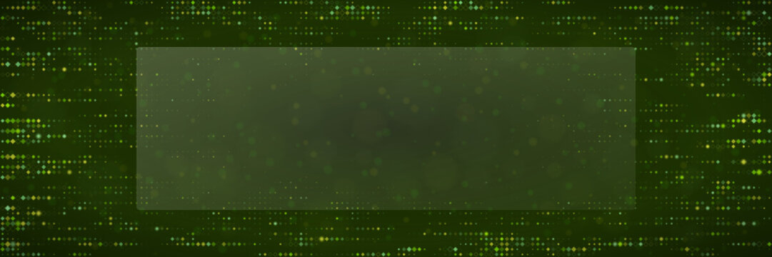 Digital Green Matrix Background with Text Placeholder for Technology Presentations and Cyber Security Concepts