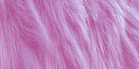 Fototapeta premium Vibrant pink fur texture with soft fluffy strands and pastel hues for creative design projects and backgrounds