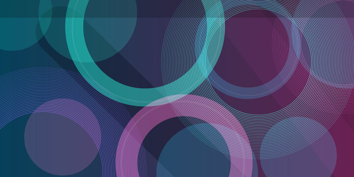 Abstract background featuring intersecting colorful circles and thin line patterns on dark textured surface digital art backdrop.
