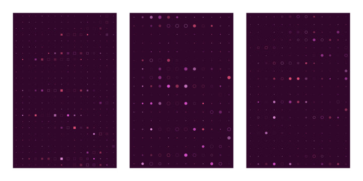 Abstract Digital Grid Background with Glowing Geometric Shapes for Technology and Data Visualization Concepts