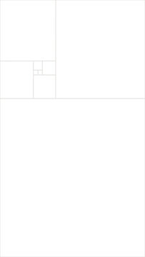Vertical Golden Ratio Grid Overlay Transparent Composition Guide for Photography Video Editing Graphic Design Cinematography and Screen Framing