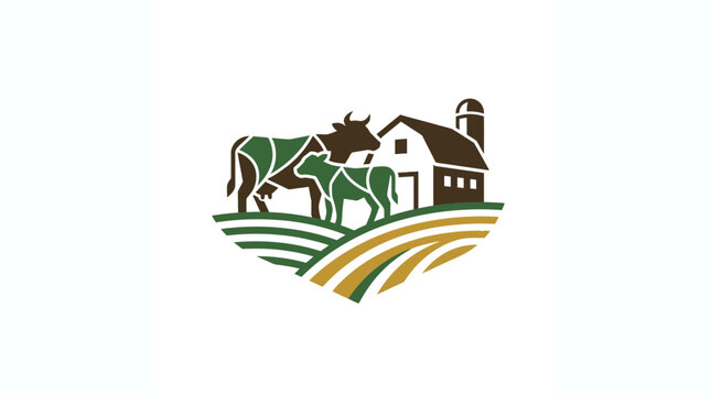 Farm House with Oxen.