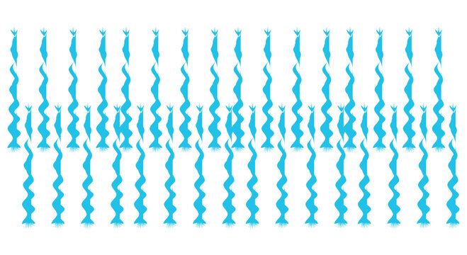 Blue Vertical Wavy Line Pattern Background with Repeating Decorative Minimal Design