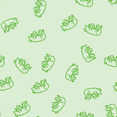 pig piglets farm vector line seamless pattern pig piglets farm sign illustration © vectorwin