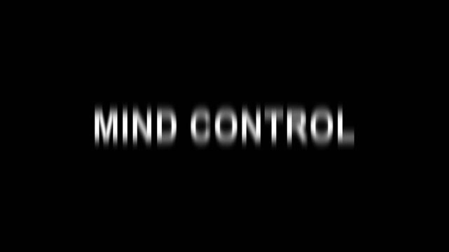 Mind Control Cinematic Text Alpha Channel 4K Video