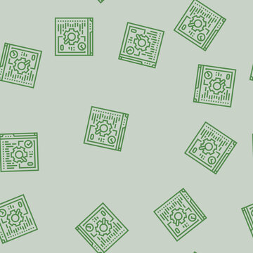 software testing vector line seamless pattern software testing sign illustration