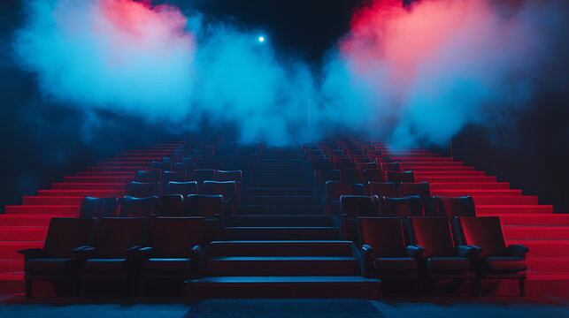 red carpet on stage