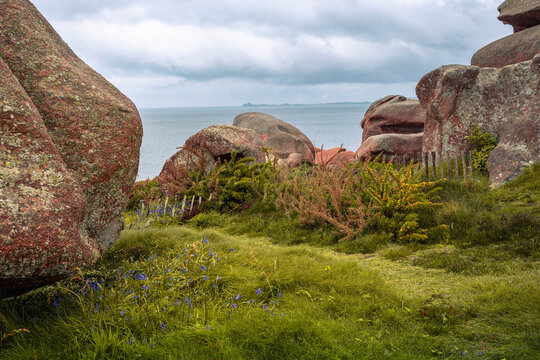 Famous Cote de Granit Rose and Morlaix Bay Coastal Scenery