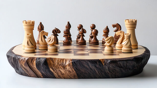 chess pieces on the board
