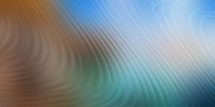 Abstract background with flowing curves in earthy tones transitioning to vibrant blue and green shades.