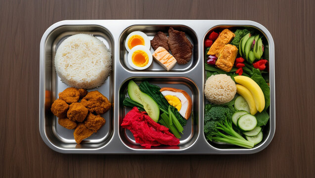 Complete Indonesian Family Feast with Nutritious Traditional Food Selection