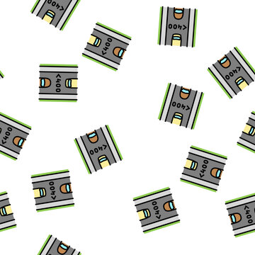 low traffic road vector seamless pattern low traffic road sign illustration