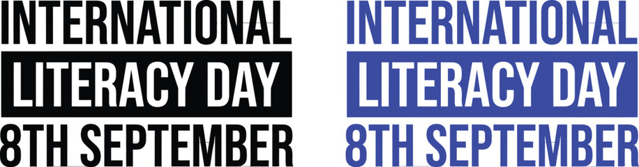 Fototapeta premium International literacy day poster