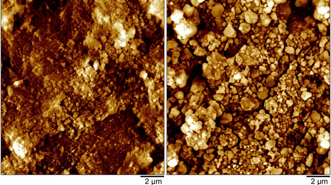 Atomic Force Microscopy AFM Visualization Of Solid Electrolyte Interphase SEI Layer For Battery Science Research