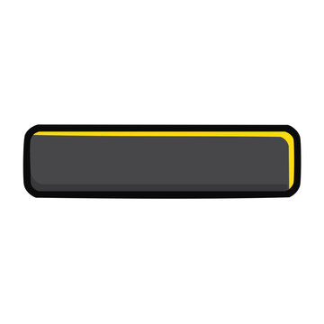 Gray rectangle with yellow border icon