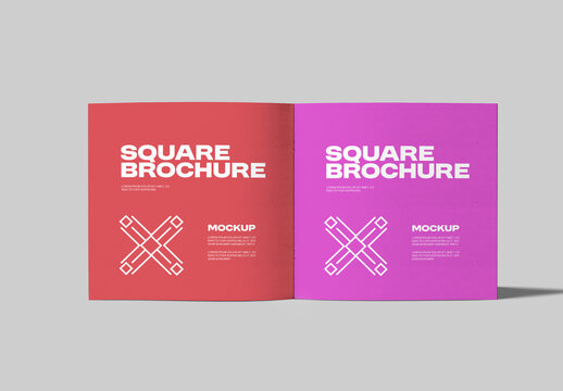 Square Brochure Mockup